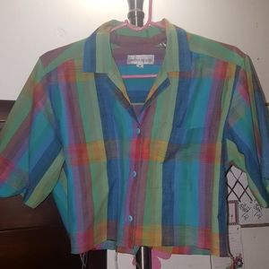 vintage button up